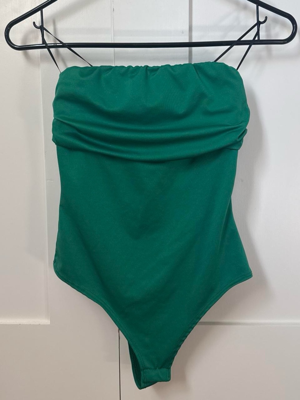 Women’s Green Strapless Bodysuit